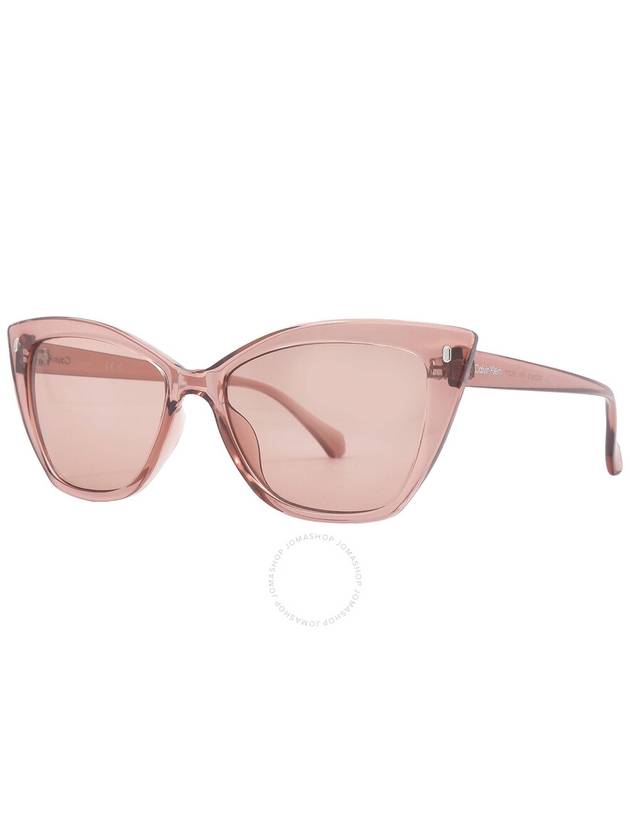 Calvin Klein Pink Cat Eye Ladies Sunglasses CK22551S 674 55 - CALVIN KLEIN - BALAAN 3