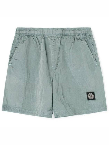 Men's Logo Patch Nylon Swim Shorts Sky Blue - STONE ISLAND - BALAAN 1