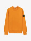 Wappen Patch Crew Neck Sweatshirt Orange - STONE ISLAND - BALAAN 3