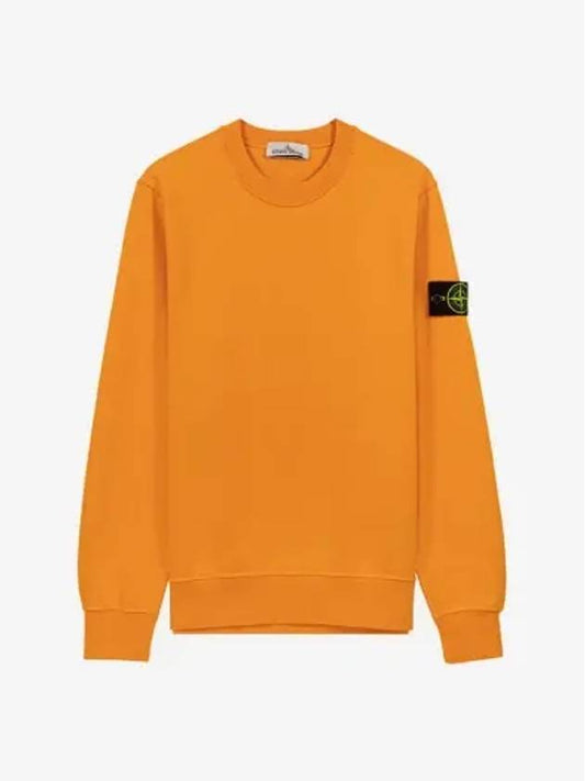 Wappen Patch Crew Neck Sweatshirt Orange - STONE ISLAND - BALAAN 2