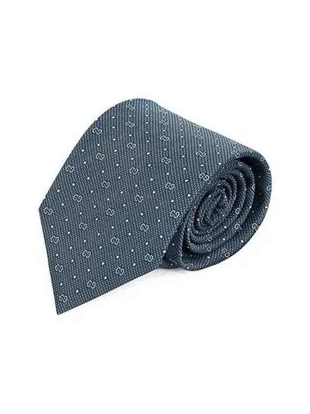 GG Dot Pattern Silk Tie Grey - GUCCI - BALAAN 2