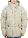 Artic Hooded Down Short Padding Beige - TEN C - BALAAN 4