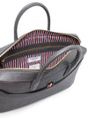 Pebble Grain Leather Brief Case Grey - THOM BROWNE - BALAAN 5