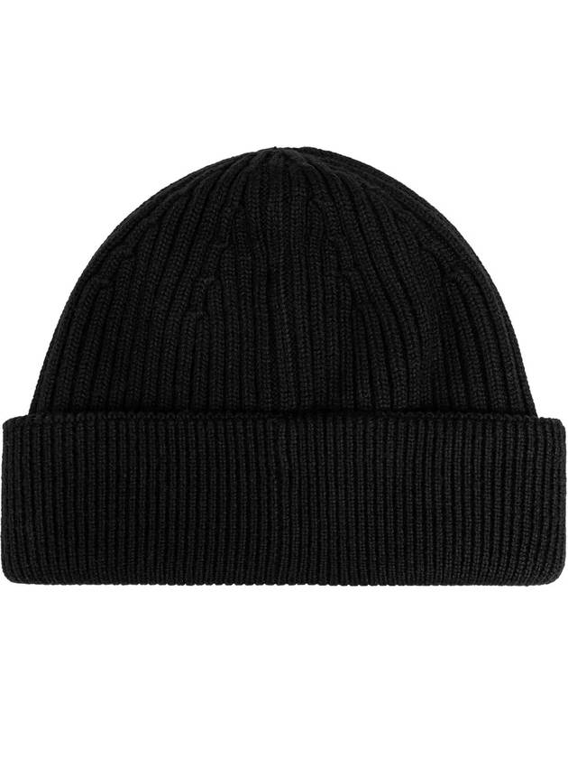 Embroidered Logo Wool Beanie Black - LOEWE - BALAAN 4