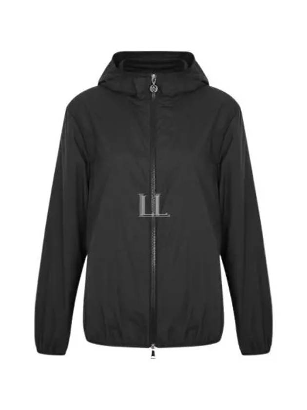 Fegeo Logo Patch Zip Up Hoodie Black - MONCLER - BALAAN 2