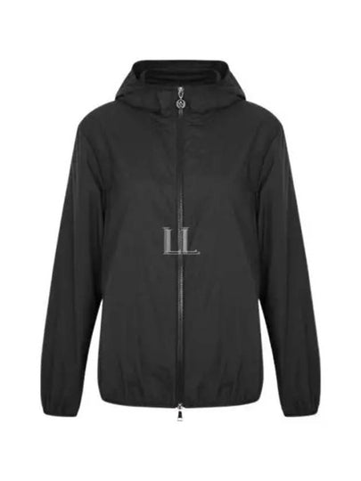 Fegeo Logo Patch Zip Up Hoodie Black - MONCLER - BALAAN 2