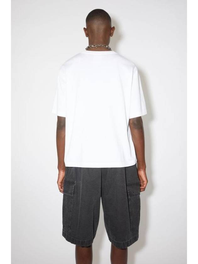 Logo Patch Short Sleeve T-Shirt White - ACNE STUDIOS - BALAAN 3