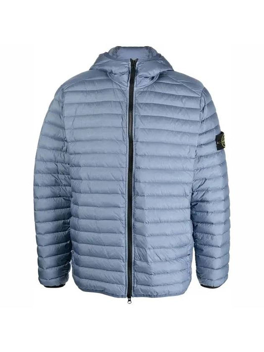 Loom Woven Chambers R-Nylon Down-TC Packable Jacket Light Blue - STONE ISLAND - BALAAN.