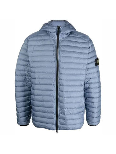 Loom Woven Chambers R-Nylon Down-TC Packable Jacket Light Blue - STONE ISLAND - BALAAN 1