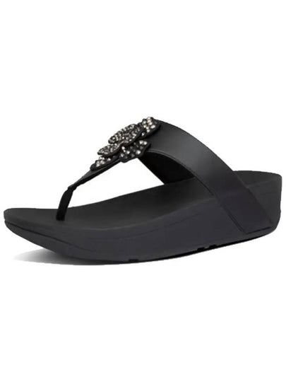 Lottie Corsage Toe Post Flip Flop Black - FITFLOP - BALAAN 2