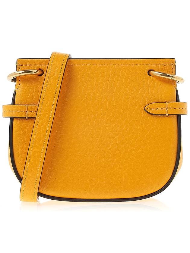 Micro Amberley Leather Cross Bag Yellow - MULBERRY - BALAAN 4