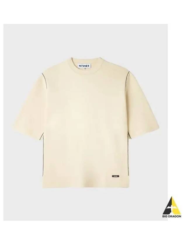 M MAGLIA UNITA T SHIRT CREAM - SUNNEI - BALAAN 1