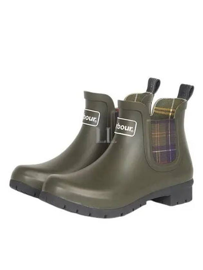 Women's Kingham Wellington Rain Boots Olive - BARBOUR - BALAAN 2