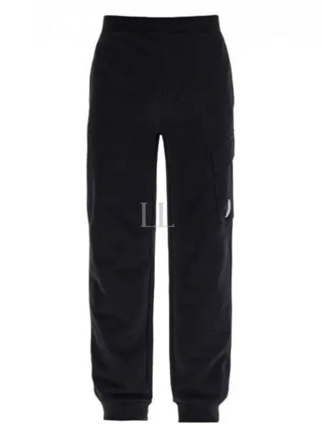 Diagonal Raised Fleece Lens Track Pants Black - CP COMPANY - BALAAN 2