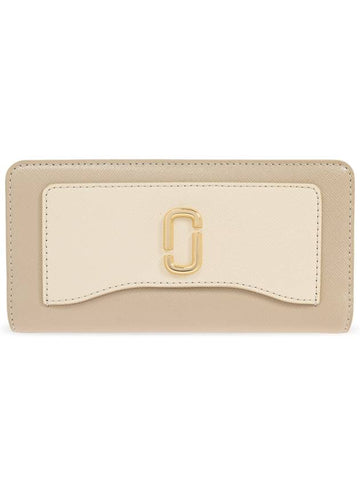 Marc Jacobs Leather Wallet ‘Snapshot’, Women's, Beige - MARC JACOBS - BALAAN 1