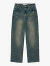 Easy washed wide denim pants vintage blue - BLONDNINE - BALAAN 6