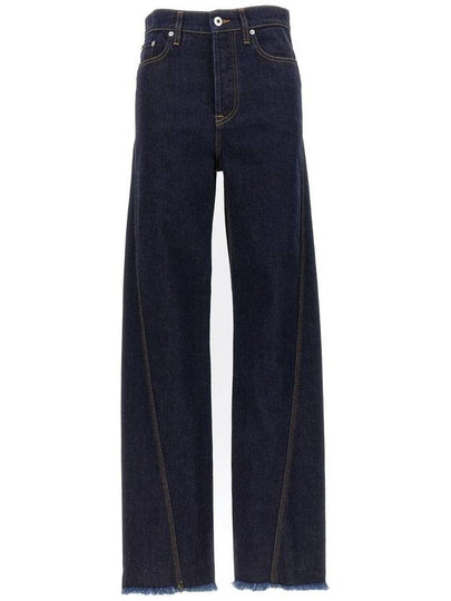 Denim Straight Pants RWTR0001D006A2329 Blue - LANVIN - BALAAN 2