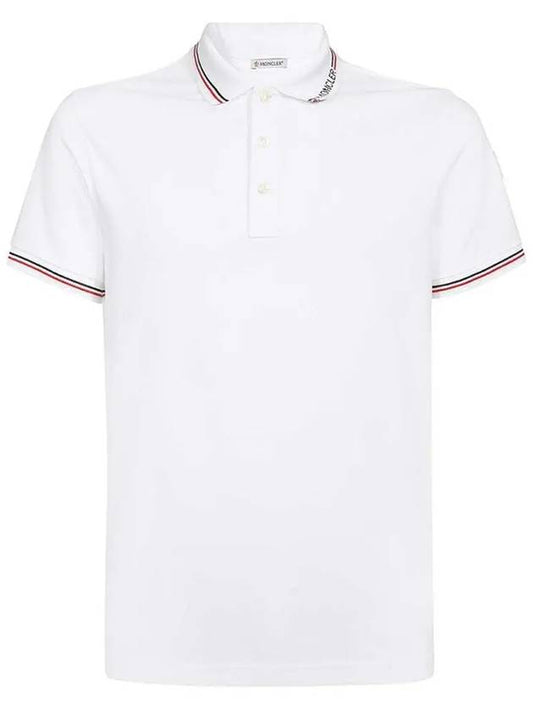 logo patch short sleeve PK shirt white - MONCLER - BALAAN 2