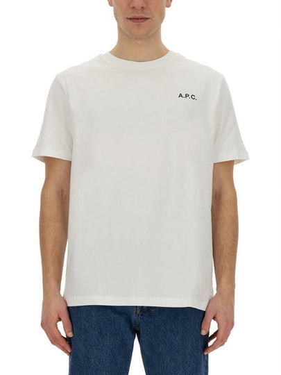 Wave Short Sleeve T-Shirt White - A.P.C. - BALAAN 2