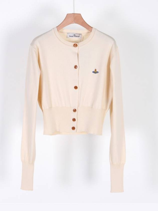 Bea Crop Cardigan Off White - VIVIENNE WESTWOOD - BALAAN 2