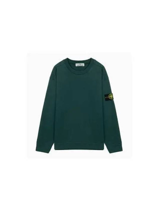 Wappen Patch Crew Neck Sweatshirt Green - STONE ISLAND - BALAAN.