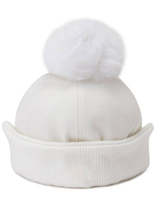 Official Melton Fox Earring Knit Cap WH - ANEWGOLF - BALAAN 2