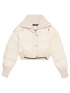 La Doudoune Caraco Ribbed Puffer Crop Padded Jacket Off-White - JACQUEMUS - BALAAN 2