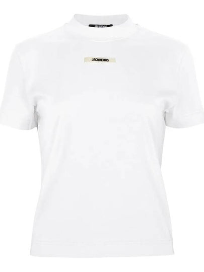 Le Gros Grain Short Sleeve T-Shirt White - JACQUEMUS - BALAAN 2