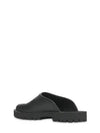 GG Rubber Slip-On Sandals Black - GUCCI - BALAAN 5