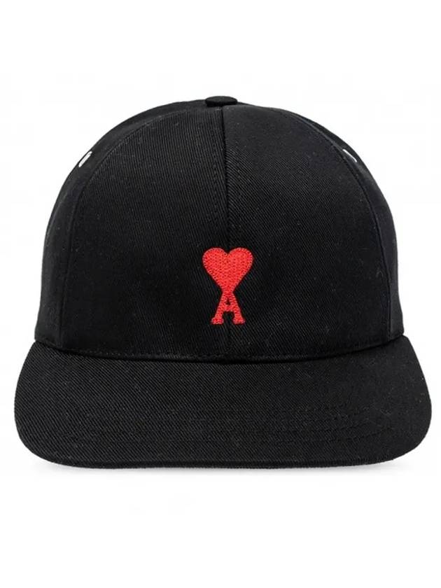 Heart Logo Ball Cap Black - AMI - BALAAN 1