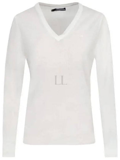 Amaya V-Neck Knit Sweater White - J.LINDEBERG - BALAAN 2