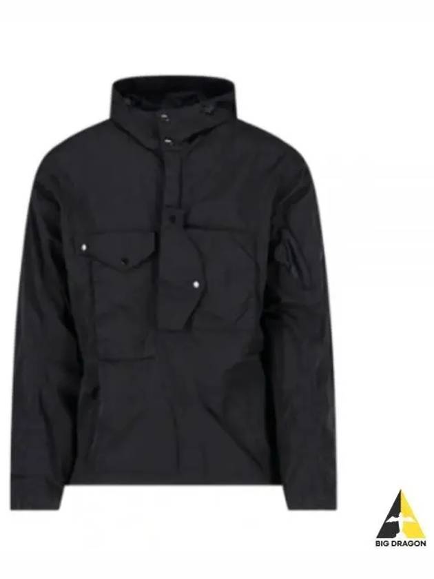 Men's Chorme-R Lens Patch Anorak Black - CP COMPANY - BALAAN 2