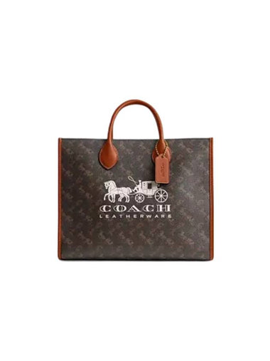 Ace 35 Horse And Carriage Tote Bag Brown - COACH - BALAAN 1