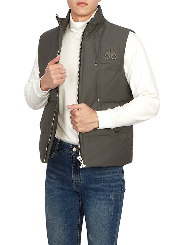 Logo Montreal Padded Vest Green - MOOSE KNUCKLES - BALAAN 9