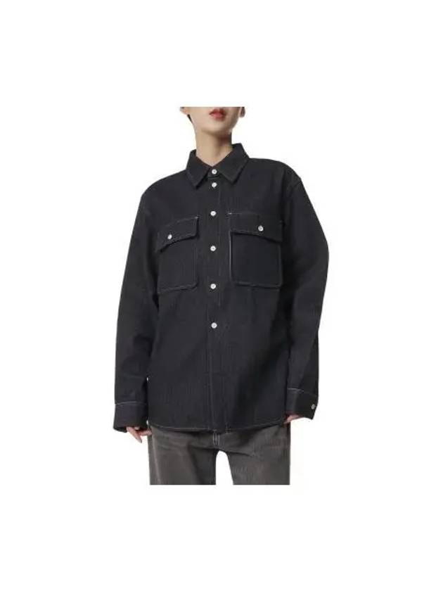 Pocket Denim Jacket Dark Blue - JIL SANDER - BALAAN 2