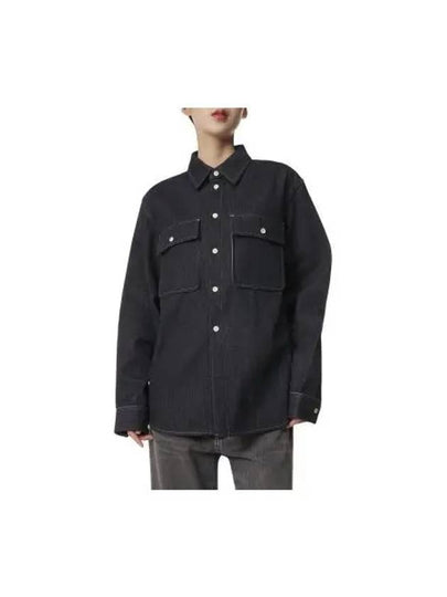 Pocket Denim Jacket Dark Blue - JIL SANDER - BALAAN 2