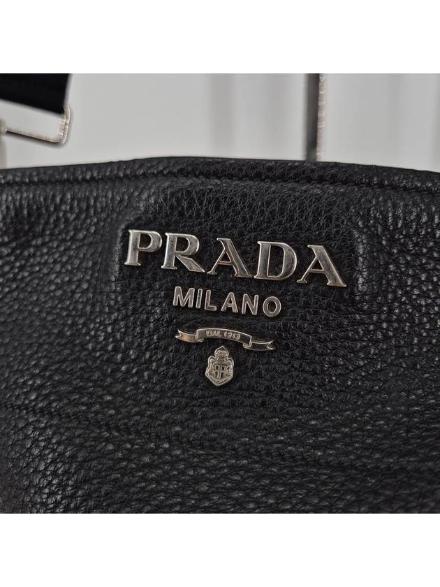 Vitello Dino bucket bag black - PRADA - BALAAN 5