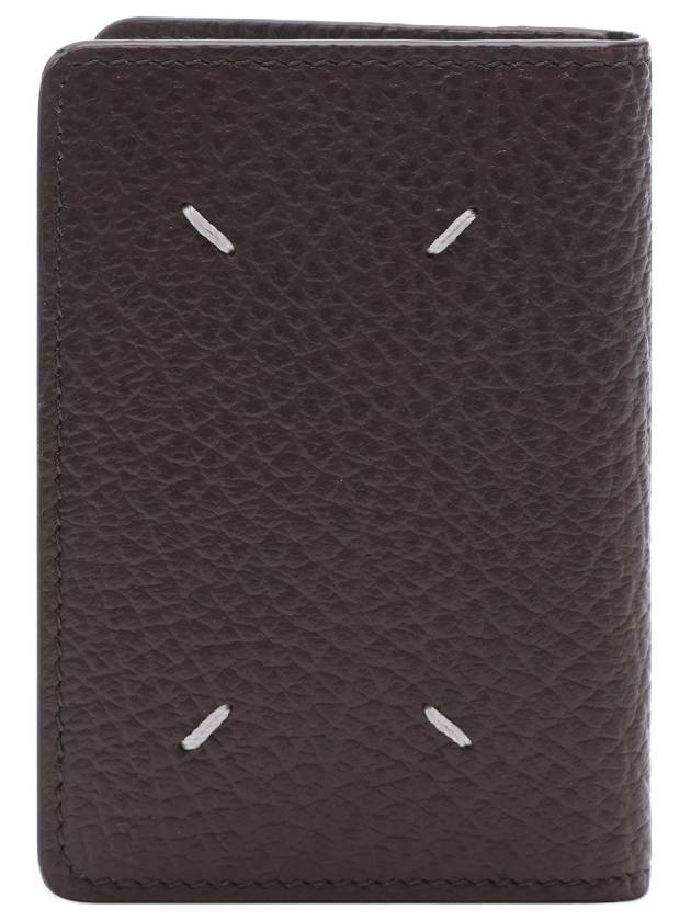 Bovine Leather Card Wallet Brown - MAISON MARGIELA - BALAAN 5