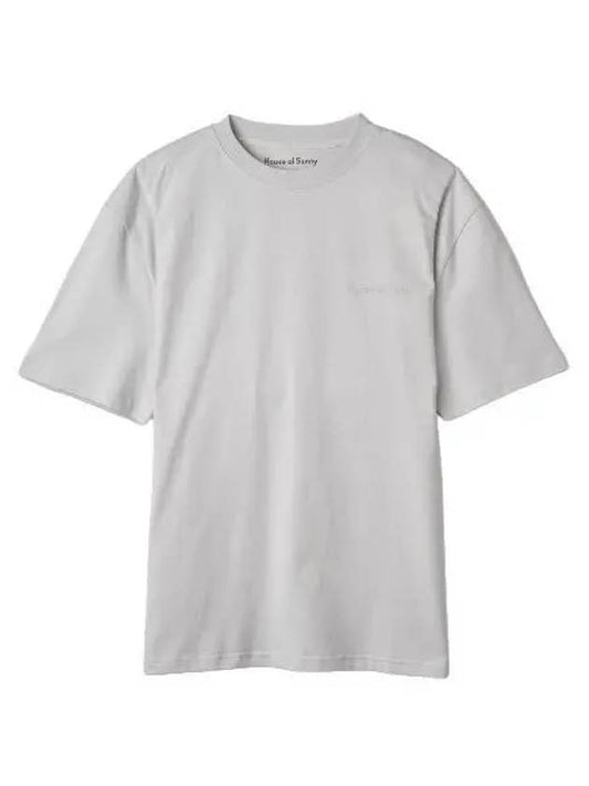 Oversized theory color short sleeve t shirt steel gray - HOUSE OF SUNNY - BALAAN 1