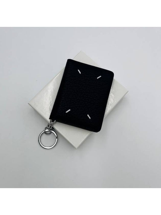 4 Stitch Keyring Card Wallet Black - MAISON MARGIELA - BALAAN 2