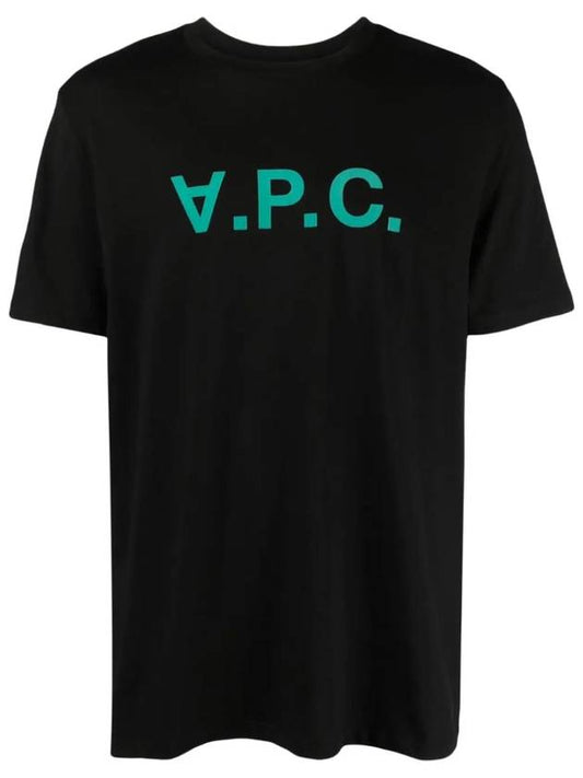 VPC Logo Organic Cotton Short Sleeve T-Shirt Black - A.P.C. - BALAAN 2