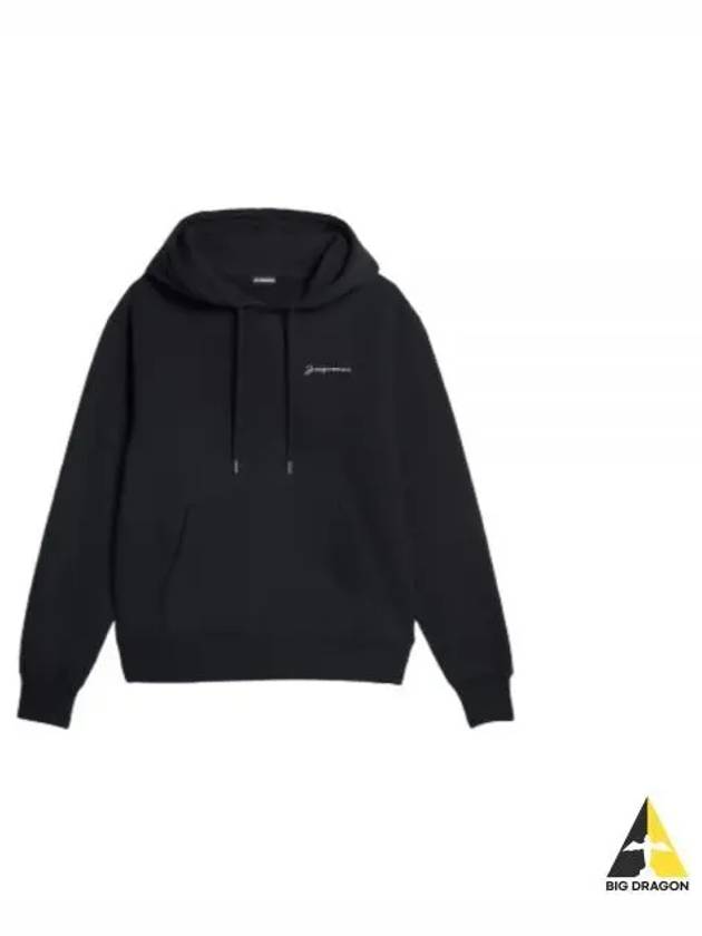 Le Brode Logo Cotton Hoodie Black - JACQUEMUS - BALAAN 2