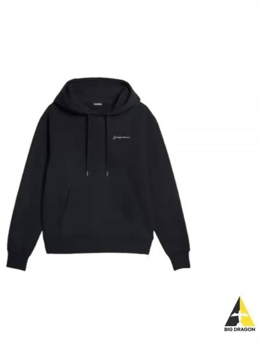 Le Brode Logo Cotton Hoodie Black - JACQUEMUS - BALAAN 2