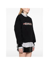 Print Cotton Jersey Sweatshirt Black - GUCCI - BALAAN 3