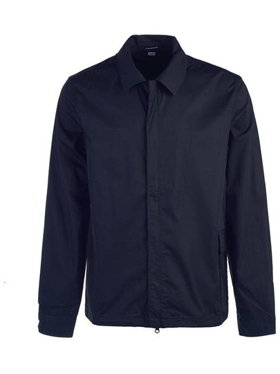 Metropolis Series Gabardine Long Sleeve Shirt Navy - CP COMPANY - BALAAN 2