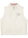 Bag bucket woven full zip up vest IVORY WOMAN - MALBON GOLF - BALAAN 1