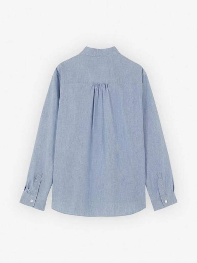 Baby Fox Classic Long Sleeve Shirt Blue - MAISON KITSUNE - BALAAN 3