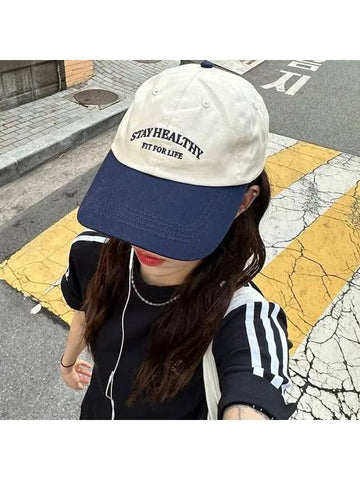 25P Stay logo lettering color combination ball cap - 25PERCENTAGE - BALAAN 1