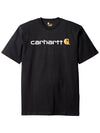 Logo short sleeve t shirt black K195 001 - CARHARTT - BALAAN 3