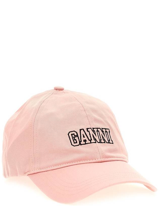 Embroid Logo Ball Cap Lilac - GANNI - BALAAN 3